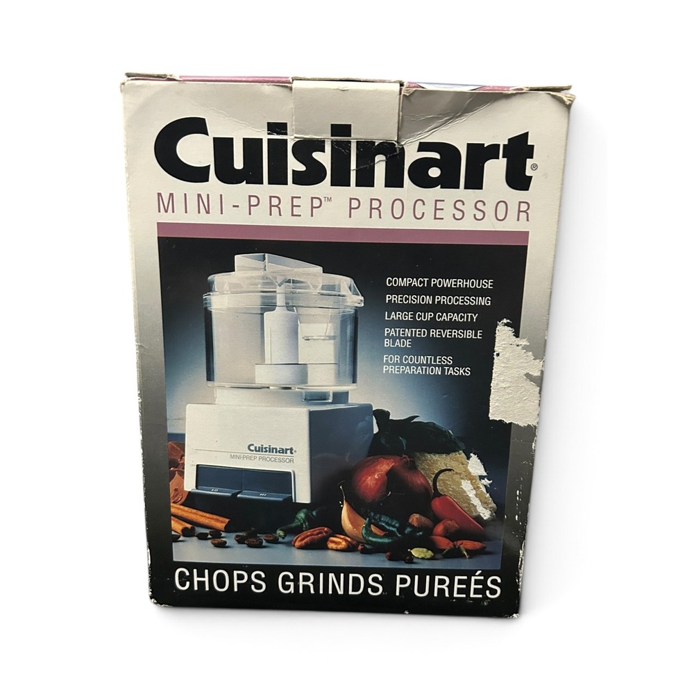 Vintage Cuisinart Mini Prep Food Processor DLC-1 Complete In Box New Old Stock - Picture 10 of 14
